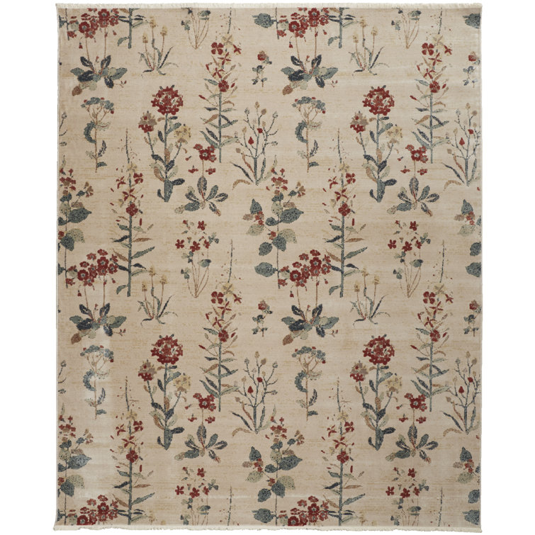 Red Barrel Studio® Zaiya Viscose Floral Rug Wayfair Canada